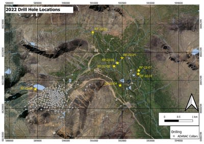 2022 Drill Hole Locations (CNW Group/Stuhini Exploration Ltd.)