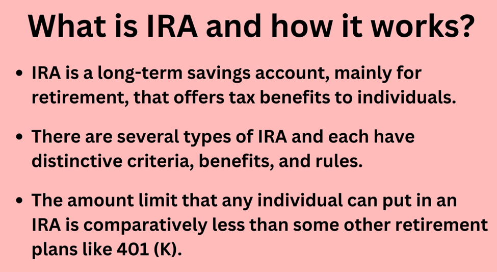 Definition of IRA, its types, and benefits