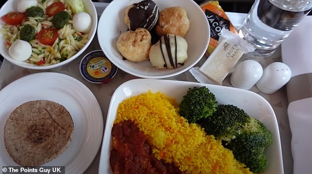 'The food was the best I've had in premium economy [above] in terms of taste, presentation and quantity,' said Ben