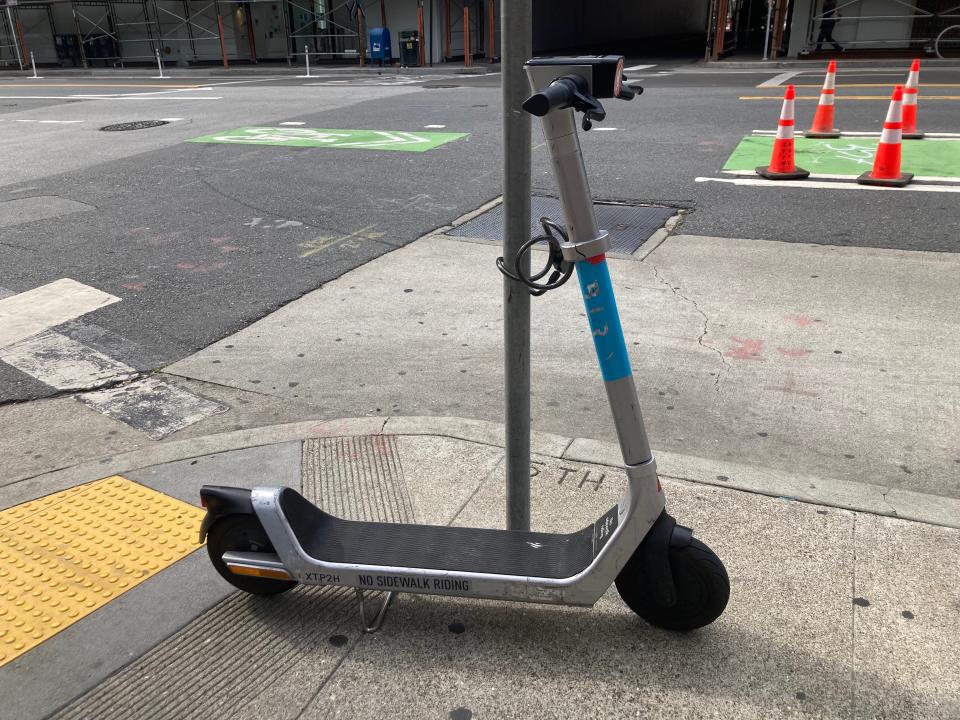 Bird scooter in San Francisco