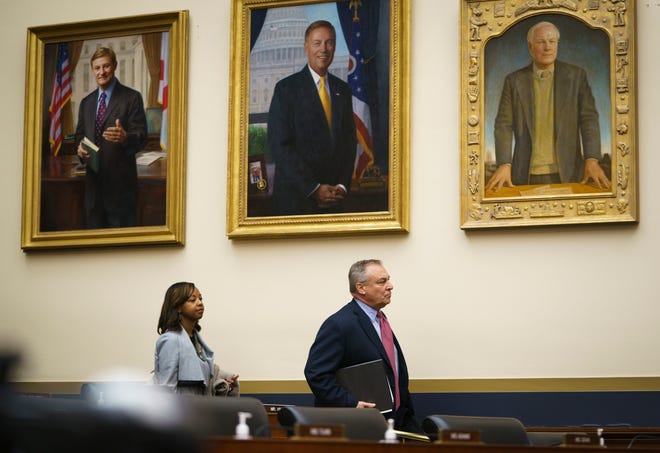 Washington, DC, USA; John Ray, Chief Executive Officer, FTX Group, arrives before testifying before The House Committee on Financial Services holding a hearing investigating the collapsed crypto exchange FTX the collapsed crypto co-founded by former Chief Executive Officer Sam Bankman-Fried and former Chief Technology Officer Gary Wang in 2019.