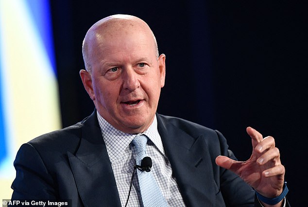 The company had enjoyed a growing workforce since CEO David Solomon (pictured) took over in 2018. The bank had halted its annual culls during the pandemic