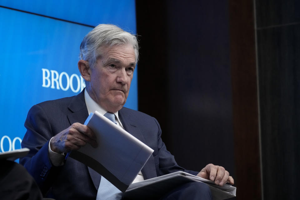 WASHINGTON, DC - NOVEMBER 30: Chair of the U.S. Federal Reserve Jerome Powell speaks at the Brookings Institution, November 30, 2022 in Washington, DC. Powell discussed the economic outlook, inflation and the labor market. (Photo by Drew Angerer/Getty Images)