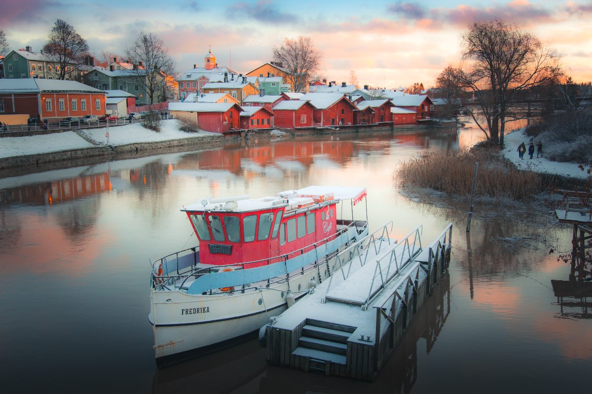 a photo of a boat in finland