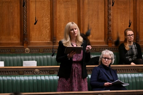 Rosie Duffield speaking in the Commons on Tuesday during the ministerial statement on Scotland’s gender recognition reform bill.