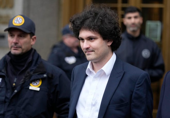 Samuel Bankman-Fried leaves Manhattan federal court in New York. Bankman-Fried pleaded not guilty to charges that he cheated investors and looted customer deposits on his cryptocurrency trading platform as a judge set a tentative trial date for October.
