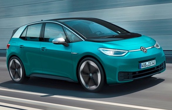 4. VW ID.3 (9,832): The perky hatchback from Germany’s Volkswagen costs from £37,140.