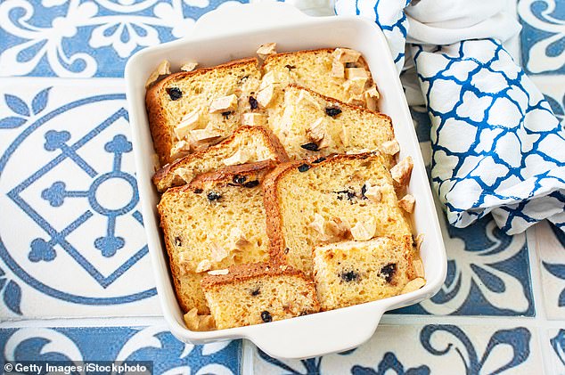 Posh bread and butter pudding