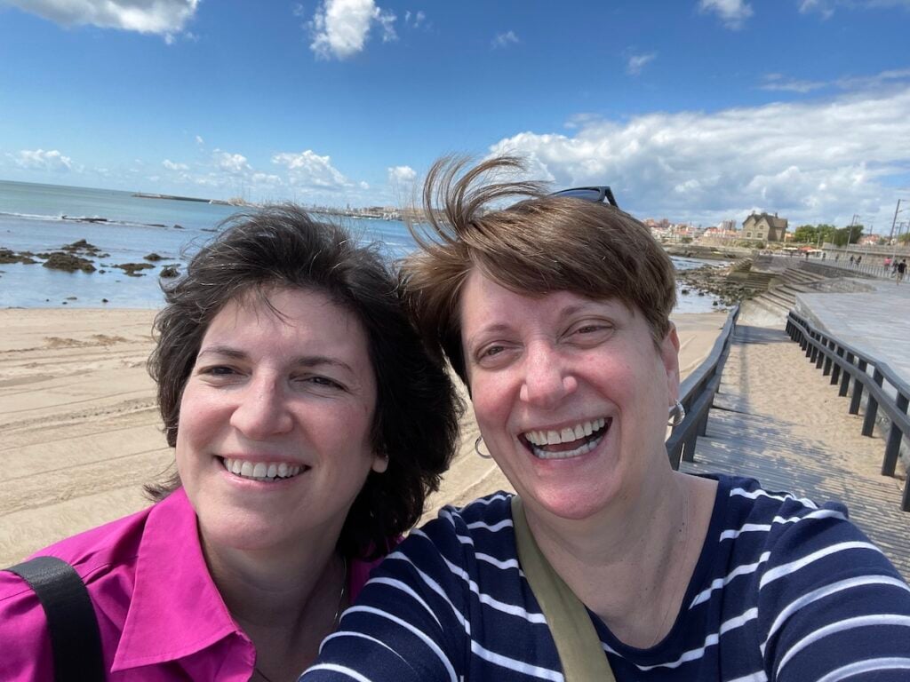 Sue and Diana in Portugal