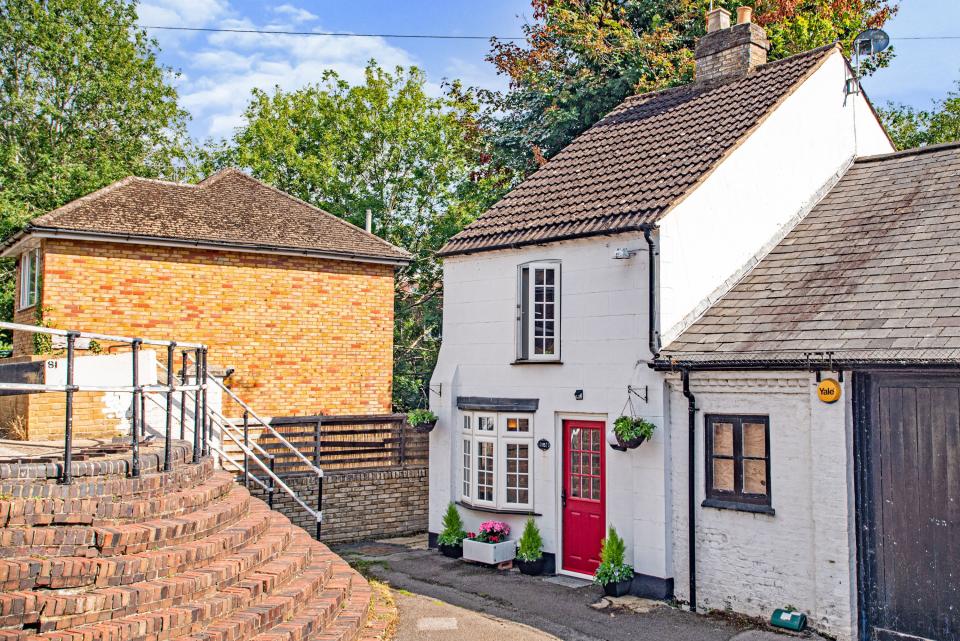 This adorable cottage is on the edge of the canal in Rickmansworth, Buckinghamshire.