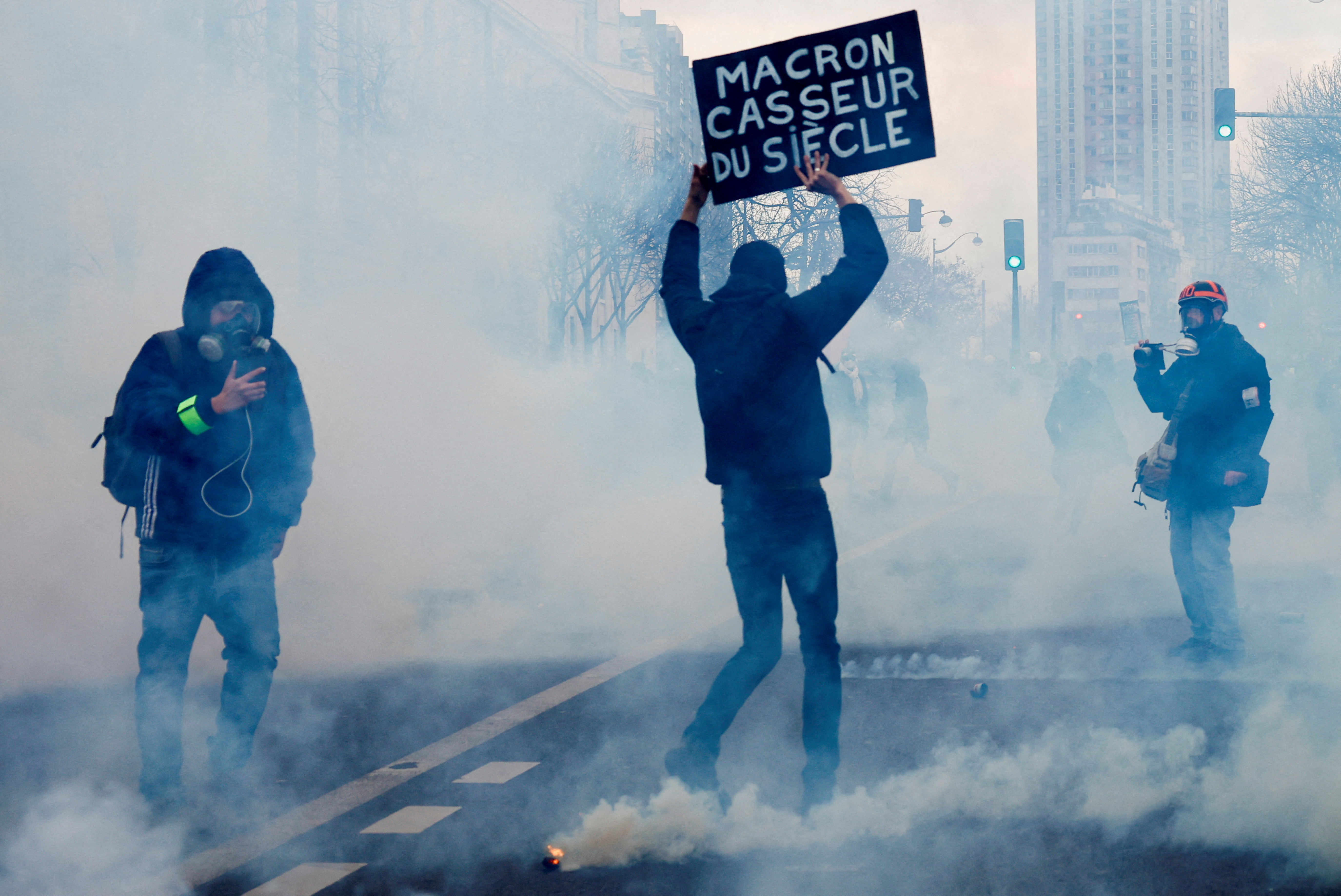 Sixth day of national protest in France against the pension reform