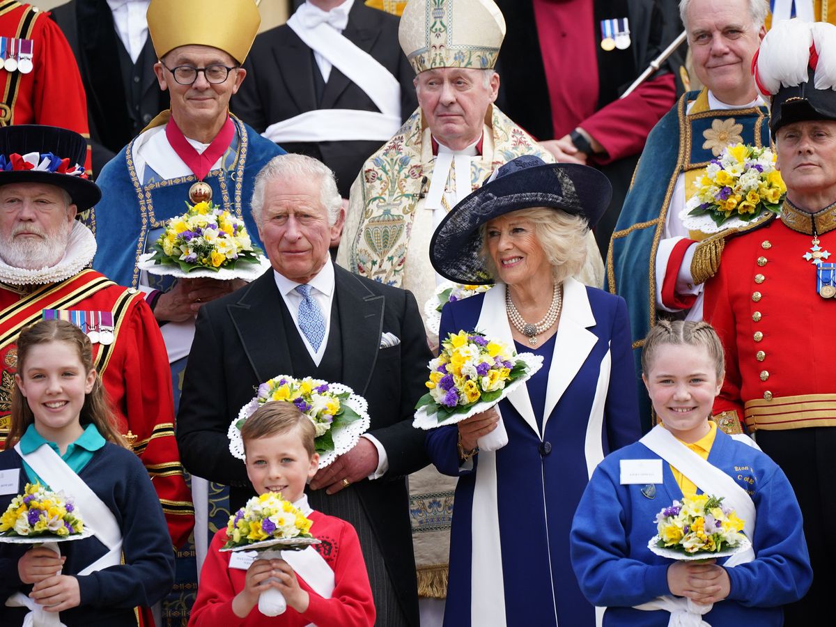 Charles and Camilla at the Royal Maundy service in 2022