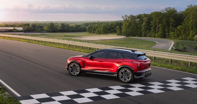 GM introduced the 2024 Chevrolet Blazer EV on July 18, 2022 seen here. It goes into production in the Fall 2023.