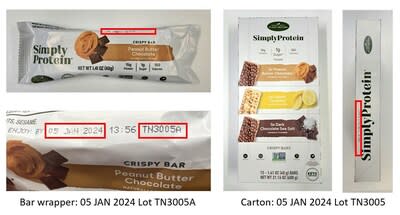 WELLNESS NATURAL USA INC. ISSUES ALLERGY ALERT ON UNDECLARED CASHEWS IN SIMPLYPROTEIN® PEANUT BUTTER CHOCOLATE CRISPY BARS (CNW Group/Harbinger Communications Inc.)