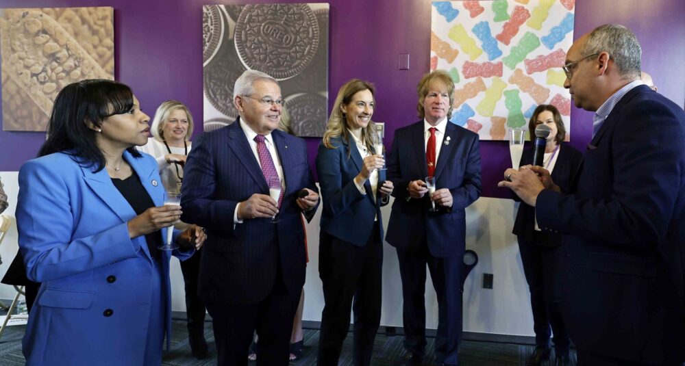 Mondelez International Inc. hosted a ribbon cutting May 1 to celebrate its $50 million research and development facility in Whippany.