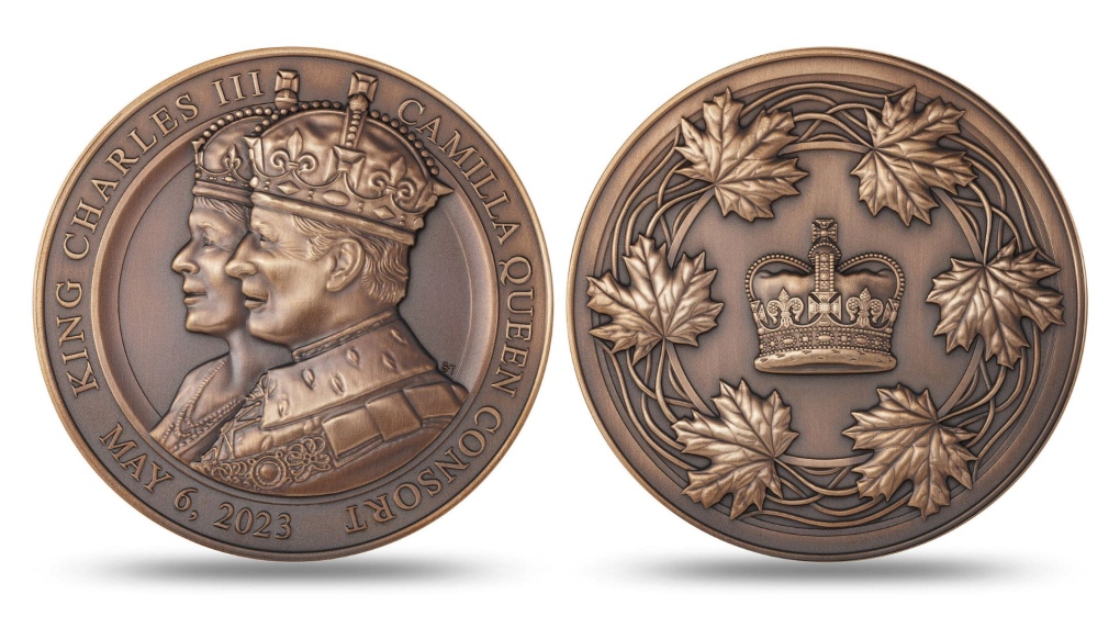 Canada medallion with King and Queen