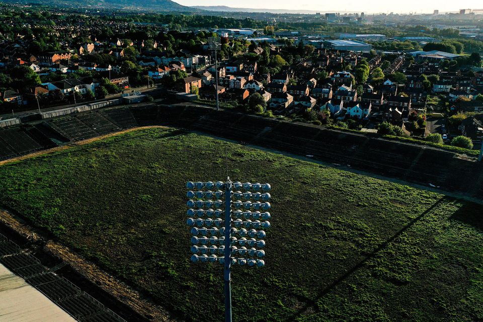 A general view of Casement Park in 2020. Photo: Sportsfile