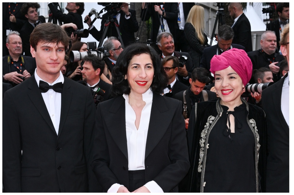 French Culture Minister Rima Abdul Malak (center) in Cannes