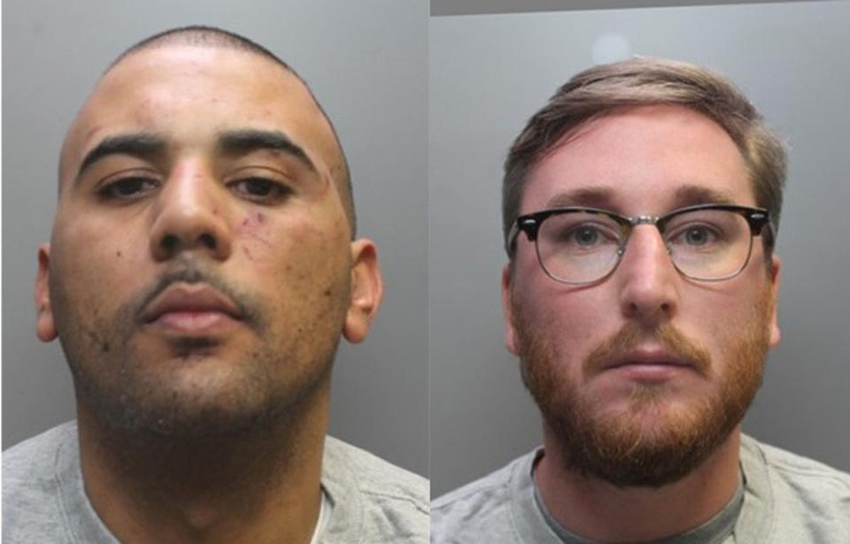 Michael Freckleton (L) and Ross Jay (R) have been jailed for a bogus crypto-currency scam  (City of London Police)