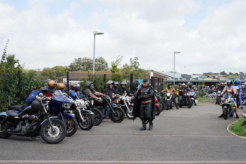 Motorbikes and cars at West Rise junior school in Eastbourne on Saturday, August 12 (Photo: Dan Jessup)