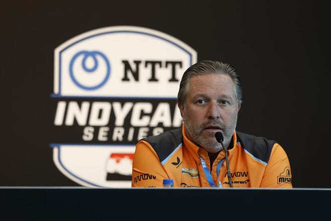 After learning of Alex Palou's intent not to race for Arrow McLaren in IndyCar in 2024 despite the sides reaching an alleged binding contract, McLaren Racing (led by pictured CEO Zak Brown) has sued Alex Palou and his racing entity ALPA Racing in U.K. Commercial Court.