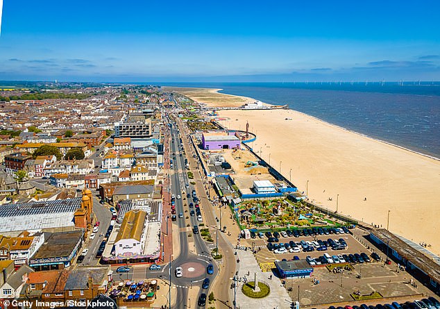 Great Yarmouth in Norfolk has seen the most expensive price increase for a parking spot near the beach (stock image)