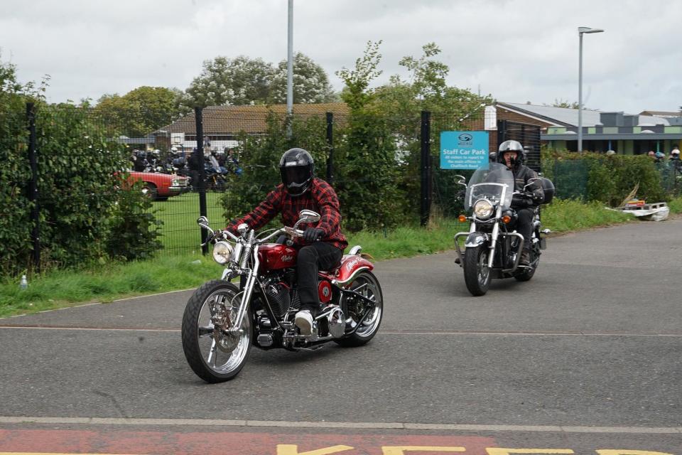 Motorbikes and cars at West Rise junior school in Eastbourne on Saturday, August 12 (Photo: Dan Jessup)