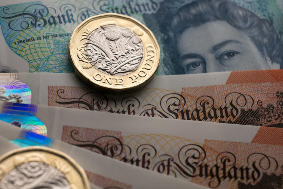 BATH, ENGLAND - OCTOBER 13:  In this photo illustration, Â£1 coins are seen with the new Â£10 note on October 13, 2017 in Bath, England. Currency experts have warned that as the uncertainty surrounding Brexit continues, the value of the British pound, which has remained depressed against the US dollar and the euro since the UK voted to leave in the EU referendum, is likely to fluctuate.  (Photo Illustration by Matt Cardy/Getty Images)