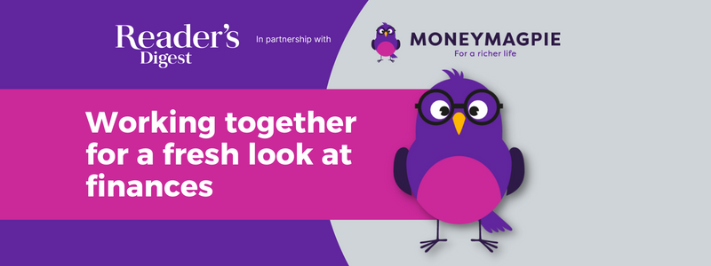 Banner promoting Money Magpie partnership