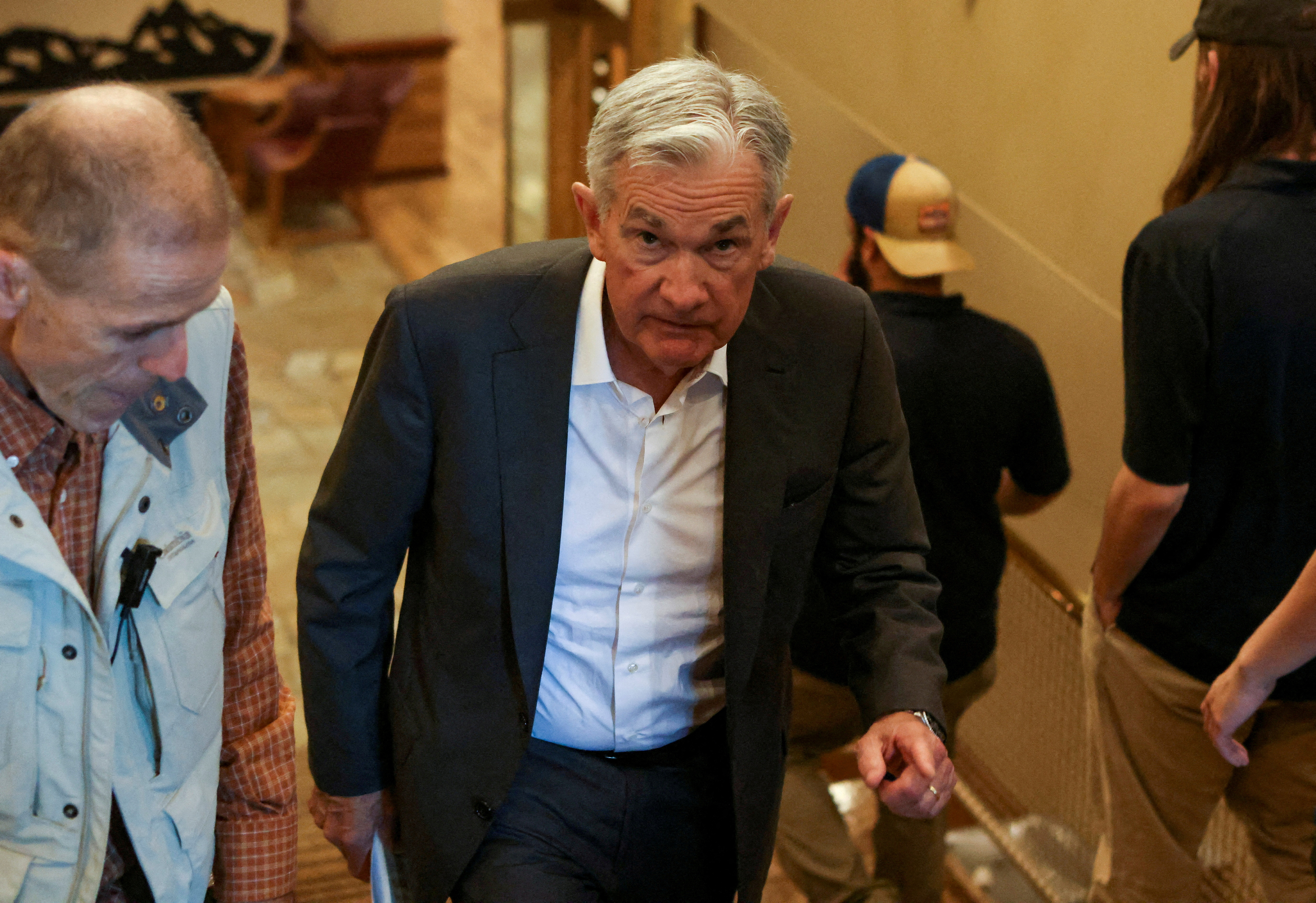 Federal Reserve Chair Jerome Powell at the Jackson Hole economic symposium