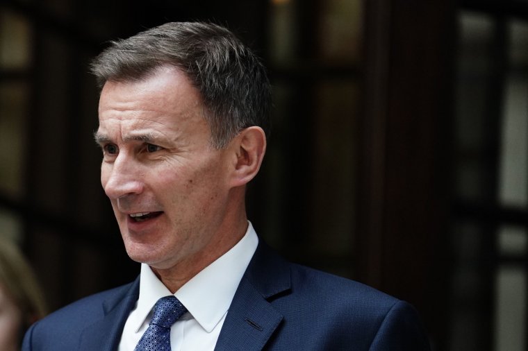 Chancellor of the Exchequer Jeremy Hunt at the Infected Blood Inquiry in London where he is being questioned on the Government's response to the use of infected blood and blood products and the question of compensation. Picture date: Friday July 28, 2023. PA Photo. See PA story INQUIRY Blood. Photo credit should read: Jordan Pettitt/PA Wire