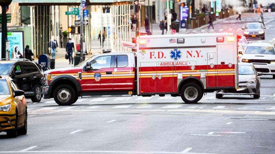 PHOTO: In this May 20, 2020, file photo, an FDNY ambulance is shown in New York. (Noam Galai/Getty Images, FILE)