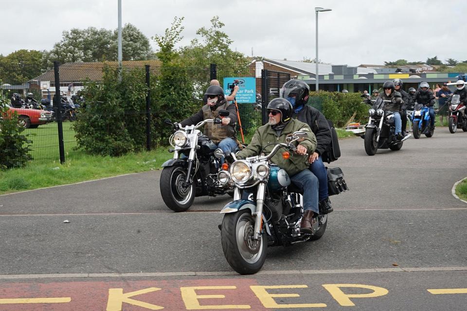 Motorbikes and cars at West Rise junior school in Eastbourne on Saturday, August 12 (Photo: Dan Jessup)