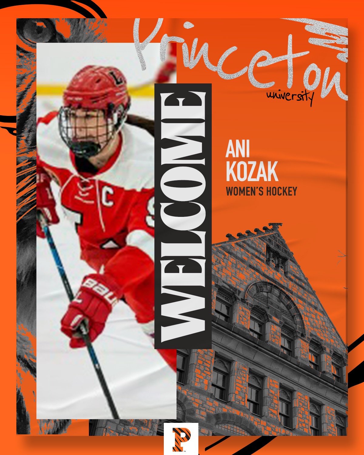 ani kozak welcome graphic with action photo
