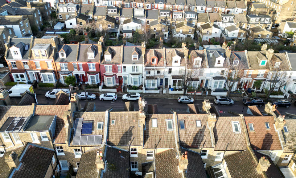mortgage Elevated view of a street and housing in Archway