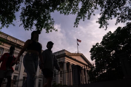 The US Treasury building in Washington. Official figures suggest ‘Bidenomics’ is working.
