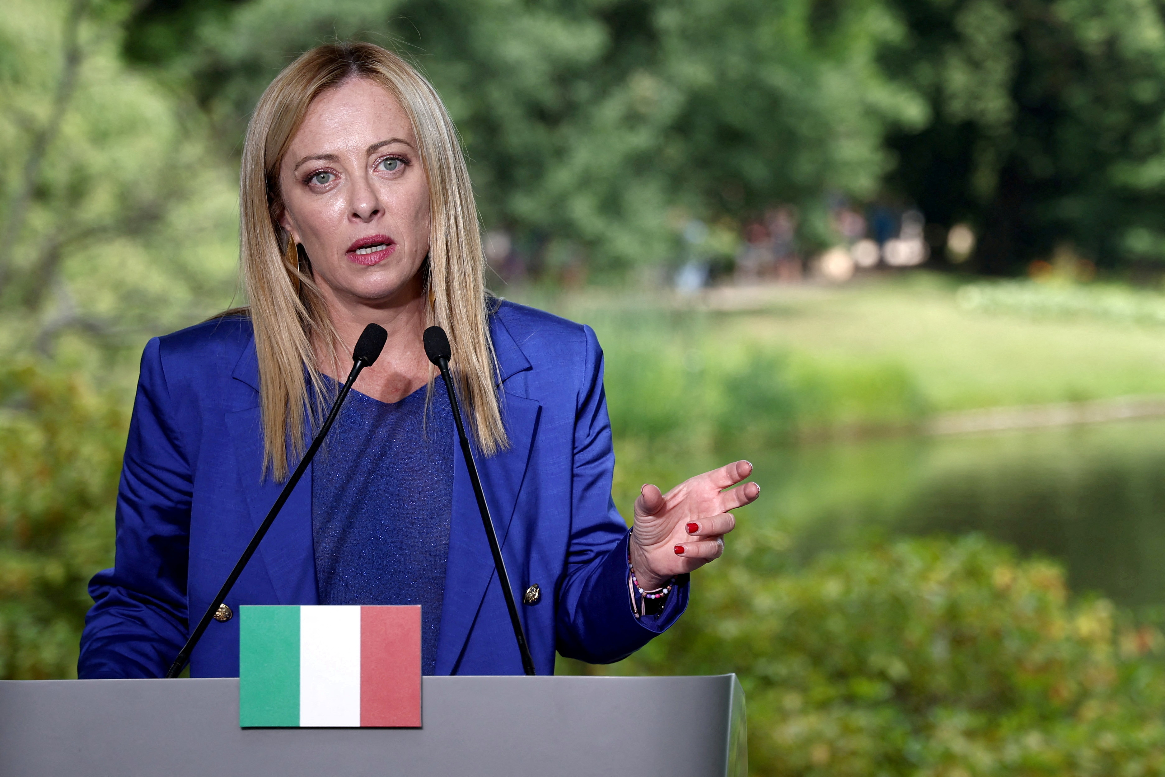 Italian Prime Minister Giorgia Meloni visits Warsaw