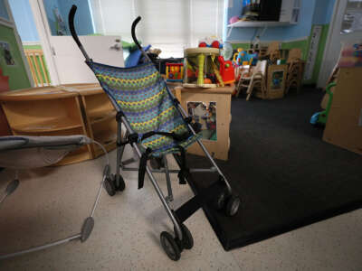 One of the unused rooms at Nurtury Early Education in Roxbury, Massachusetts, on August 9, 2021.