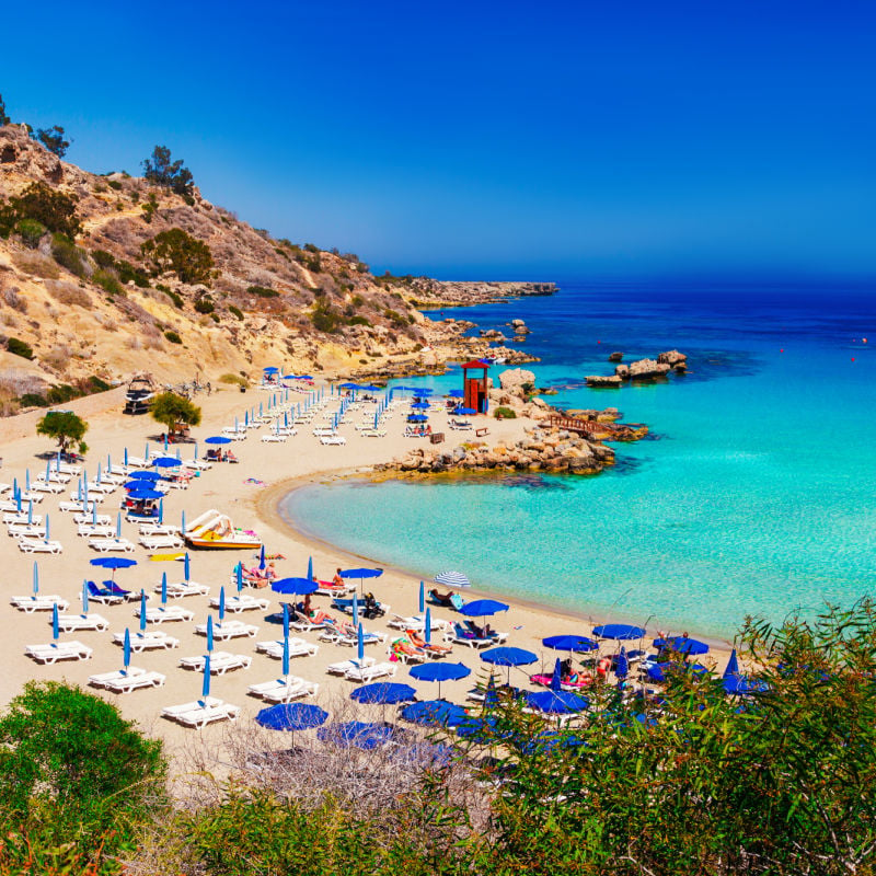 beautiful beach in cyprus
