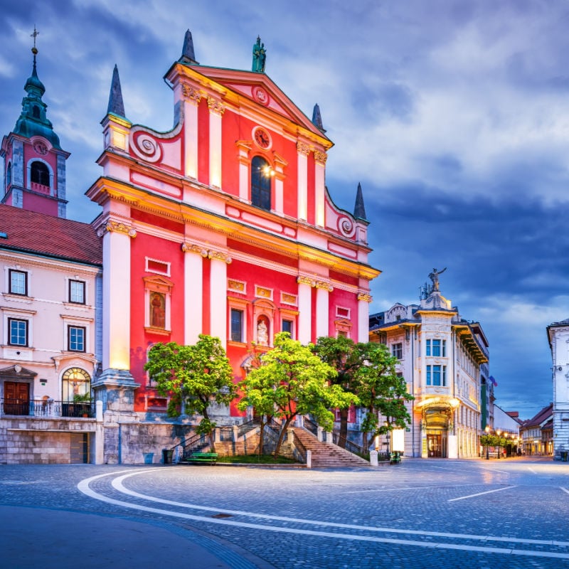 city center of Ljubljana, Slovenia