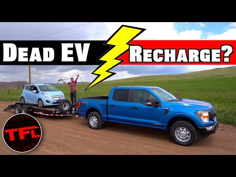 EV RESCUE: Can The 2021 Ford F-150 PowerBoost Hybrid Charge An Electric Car?