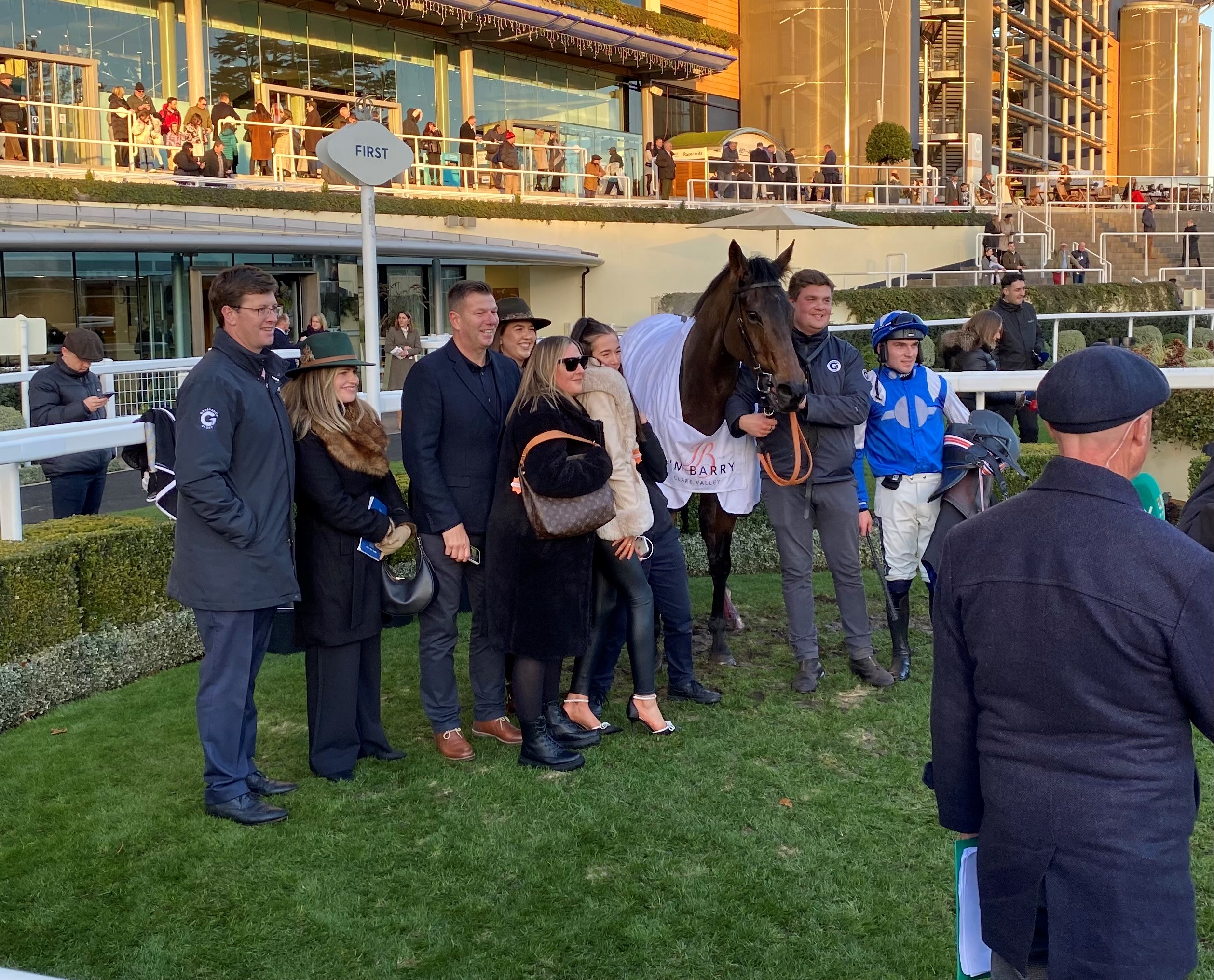 Boothill and connections after winning at Ascot for the third time