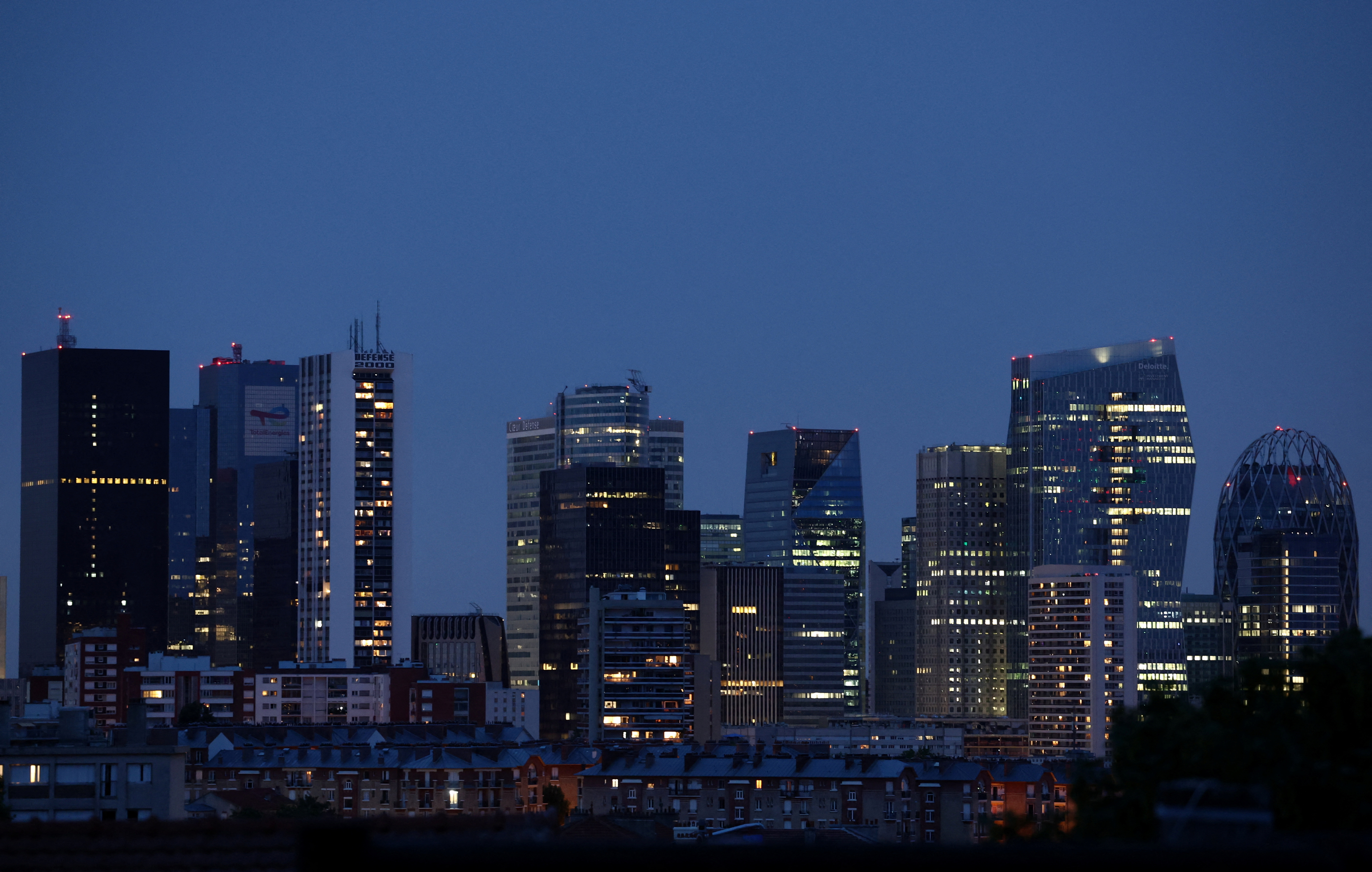 La Defense business and financial district near Paris