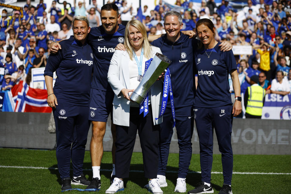 The USWNT is paying Emma Hayes a ton of money to leave Chelsea in the Women's Super League. (Action Images via Reuters/John Sibley)