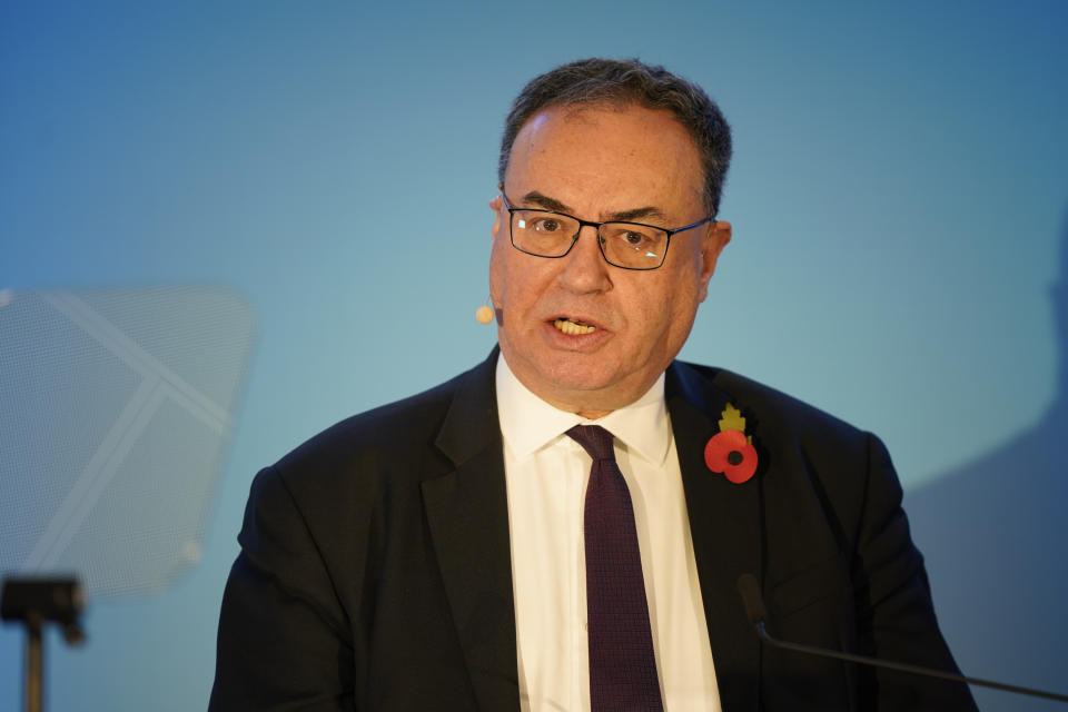 digital pound Bank of England Governor Andrew Bailey speaking at the Central Bank of Ireland Financial System Conference, at the Aviva Stadium, Dublin. The bank boss said he is 