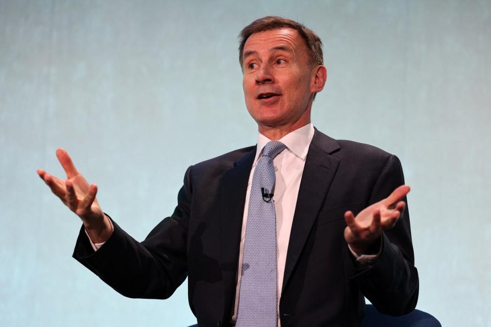 Jeremy Hunt will argue Swiss deal only possible because of Brexit (AFP via Getty Images)