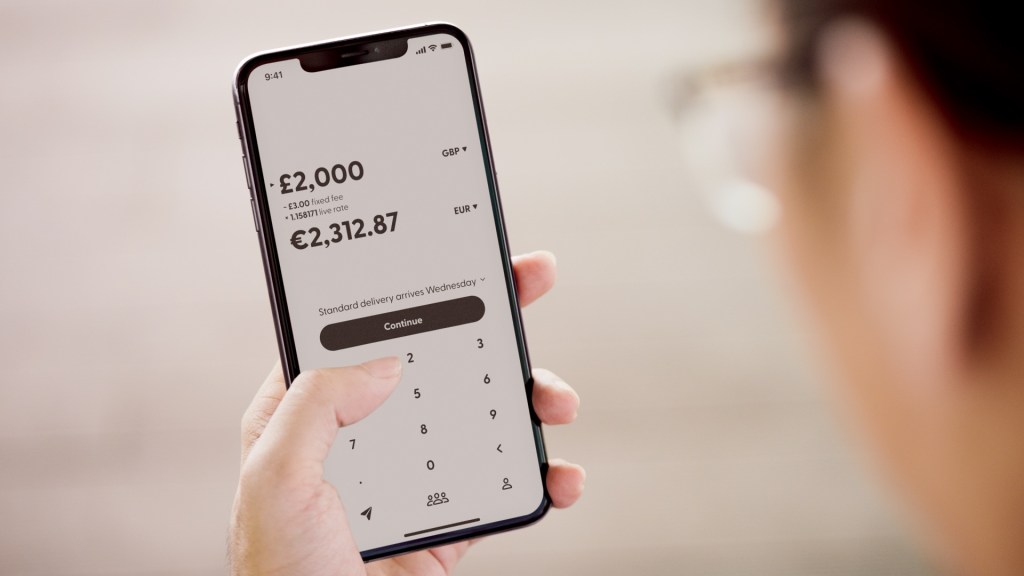 Atlantic Money app display on a smartphone