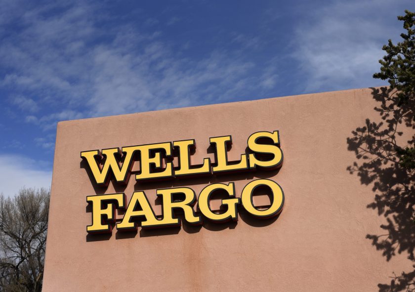 A Wells Fargo bank in Santa Fe, New Mexico