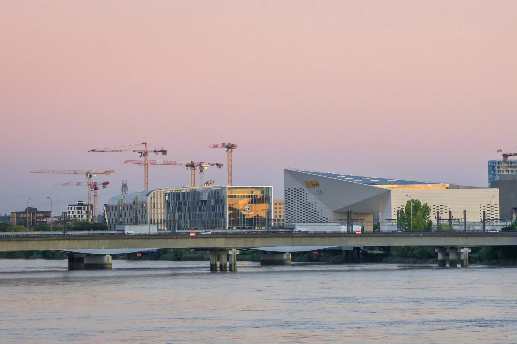 Buildings on the Bordeaux waterfront