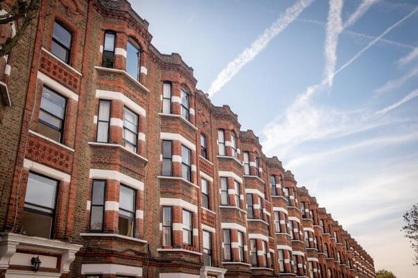 House prices London- Terraced residential houses in Fulham SW6 area of south west London. Photo: PA/Alamy